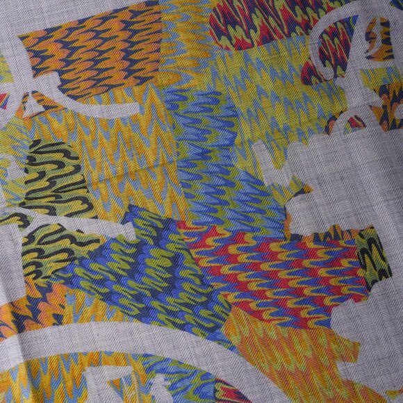 NWT Hermes Marble  EX libris Cashmere Silk Scarf 90cm - Picture 6 of 13